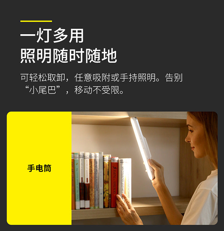 Magnetic light-absorbing color stepless dimming rechargeable reading desk lamp Pro portable adjustable reading lamp with long battery life