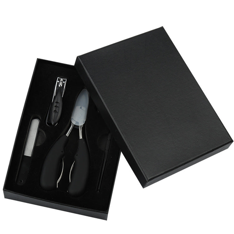 ステンレスペディキュア爪切り爪切りセットマニキュアツール死んだ皮膚はさみペディキュアナイフマニキュアセット