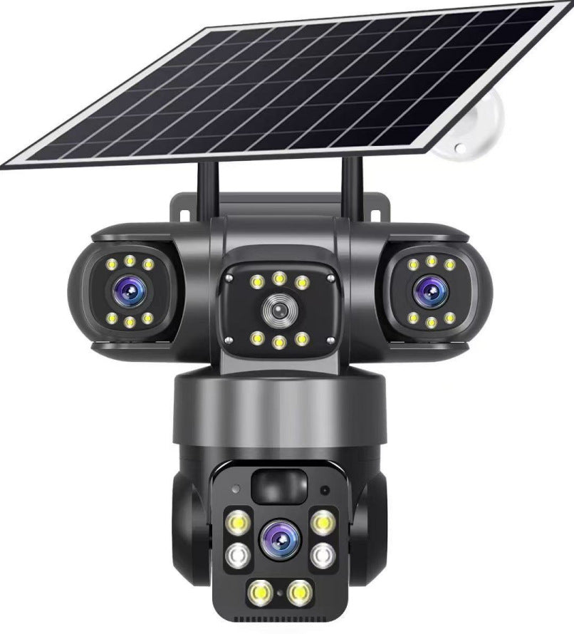 V380Pro トリプルレンズ防犯カメラ 600万画素・トリプルスクリーン表示|Wi-Fi対応 ホームセキュリティカメラ 1台で“3方向”を同時監視。 高画質600万画素のトリプルレンズ搭載で、死角のないホームセキュリティを実現。 アプリ連動で外出先からでも家の様子を確認できる、次世代スマート防犯カメラです。