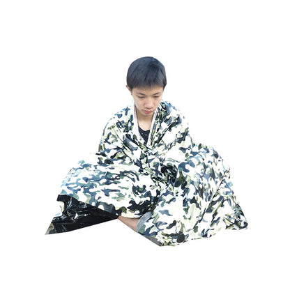 緊急用サバイバルブランケット 防寒・保温・断熱｜使い捨てタイプ｜災害・地震・キャンプ・救急用アルミブランケット 体温をしっかり守る、災害時の必需品。 軽量でコンパクトながら、高い保温・断熱効果を発揮する **緊急用サバイバルブランケット（エマージェンシーブランケット）**です。