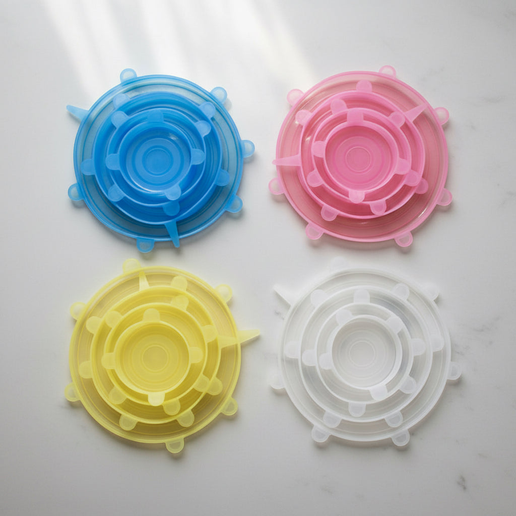 シリコン鮮度保持カバー多機能ボウルカバーシリコン蓋6ピースセット鮮度保持カバー冷蔵庫電子レンジ密閉プラスチックラップ