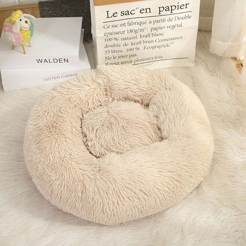 Super Soft Dog Bed Washable long plush Dog Kennel Deep Sleep Dog House Velvet Mats Sofa For Dog Chihuahua Dog Basket Pet Bed