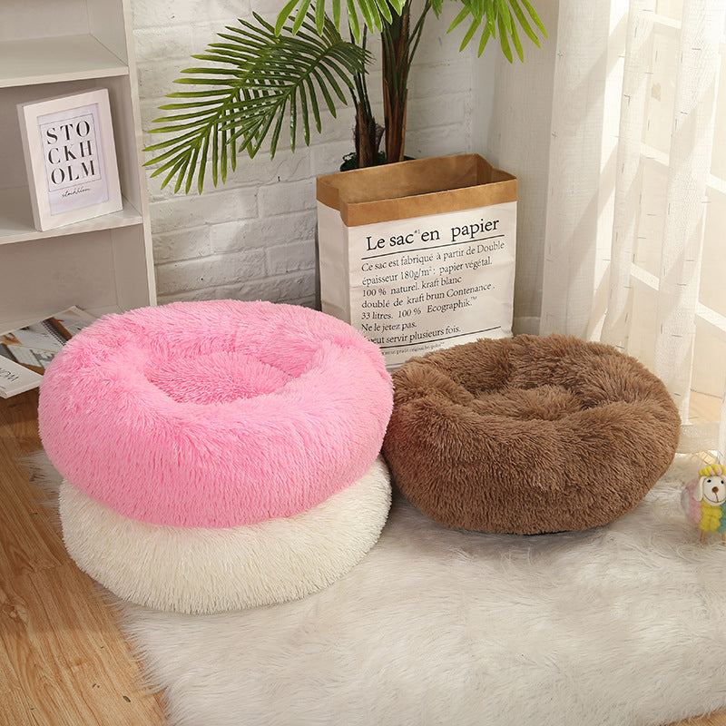 Super Soft Dog Bed Washable long plush Dog Kennel Deep Sleep Dog House Velvet Mats Sofa For Dog Chihuahua Dog Basket Pet Bed