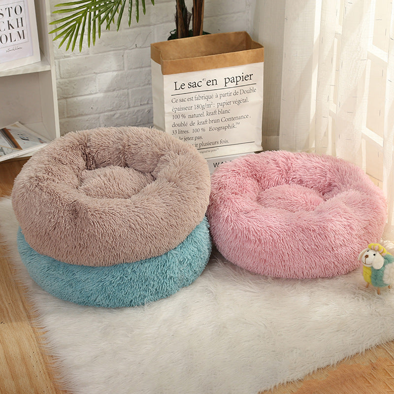 Super Soft Dog Bed Washable long plush Dog Kennel Deep Sleep Dog House Velvet Mats Sofa For Dog Chihuahua Dog Basket Pet Bed