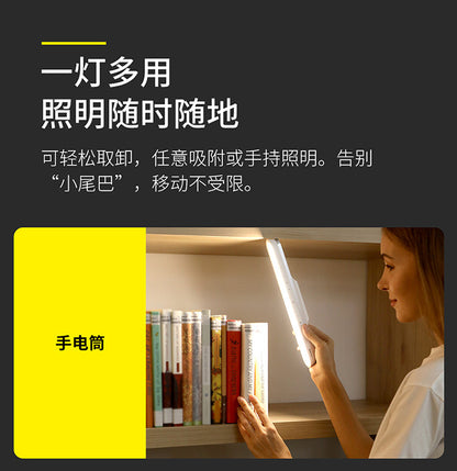 Magnetic light-absorbing color stepless dimming rechargeable reading desk lamp Pro portable adjustable reading lamp with long battery life
