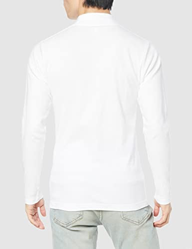 Hanes HM4-Q507A Men's Long T-Shirt, Warm Inner, Cold Protection, Thick Inner High Neck Shirt, Long Sleeve, Warm, 100% Cotton, Long Sleeve Shirt