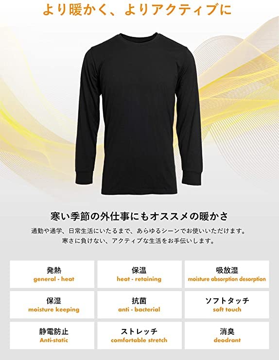 [fun.] Teijin Warm Inner Tights, 3-Piece Set, For Men, WARMACTIVE Thermal Warming Tights