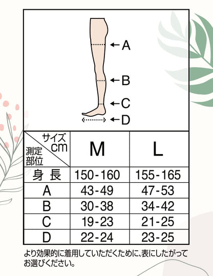 Medikutto Compression Socks, Full Leg, Thigh EX, High Pressure Type, M + Bonus