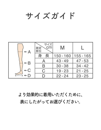 Medikutto Compression Socks, Full Leg, Thigh EX, High Pressure Type, M + Bonus