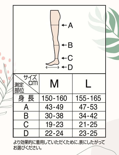 Medikutto Compression Socks, Full Leg, Thigh EX, High Pressure Type, M + Bonus
