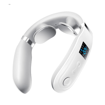 Neck Care Relaxation Device, (Heating x EMS & TENS W Effect), Quiet, Lightweight, Neck Refreshing, Hot Care, USB Rechargeable, Cordless, 10 Modes, 16 Strength Adjustments, LCD Display, Japanese