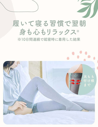 Medikutto Compression Socks, Full Leg, Thigh EX, High Pressure Type, M + Bonus