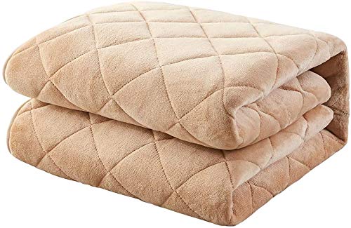 Kumori Bed/Mattress Pad, Extra Warming, Flannel Microfiber, Antibacterial, Odor/Mite Resistant, Fully Washable, Fall/Winter Blanket Pad, Sheets (Semi Double, 47.2 x 78.7 inches (120 x 200 cm), Gray)