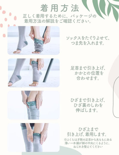 Medikutto Compression Socks, Full Leg, Thigh EX, High Pressure Type, M + Bonus