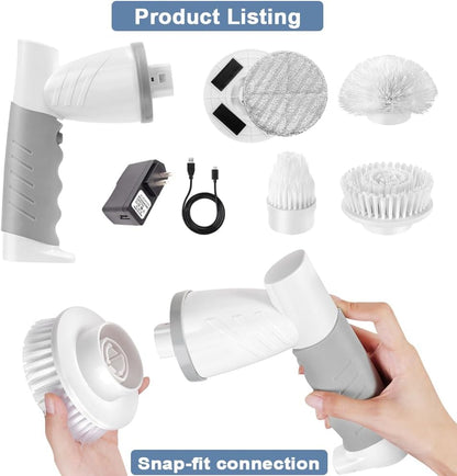 充電式電動クリーニングブラシ｜キッチン掃除用・タイル/ガラス対応・多機能家電