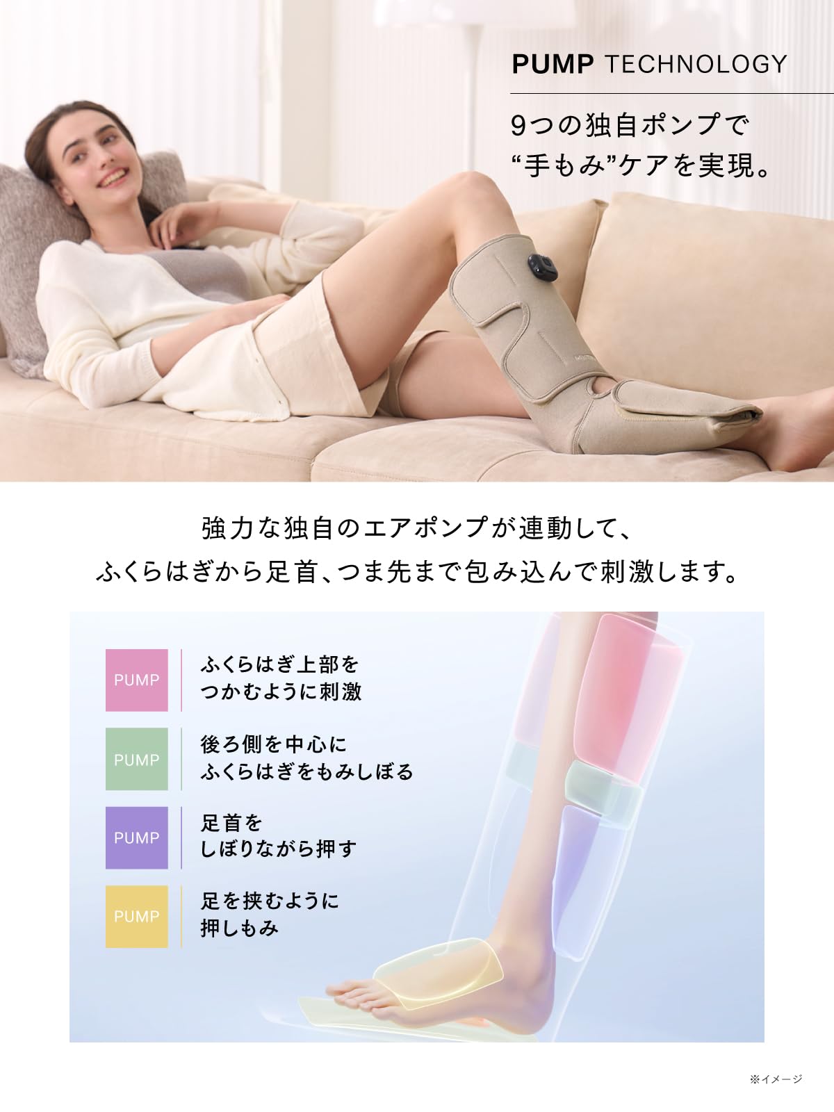 MYTREX マイトレックス RAKUNO FIT PLUS 足 ふくらはぎ 足裏 足先 足首 空気圧 温熱 ふくらはぎケア 足ケア Type-C充電式 コードレス 3段階温熱 トリプル極揉ポンプ もみコース3種 5段階レベル調整 運動後/座り仕事/立ち仕事/長時間の歩きなどに男女適用 母の日 父の日 敬老日 誕生日 プレゼント ギフト ラクーノ フィット プラス MT-RFP-25BG (ベージュ2個セット)