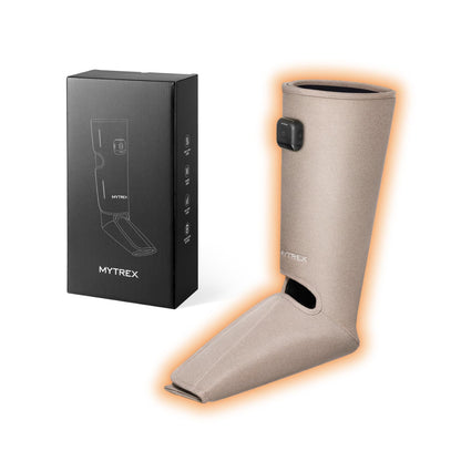 MYTREX マイトレックス RAKUNO FIT PLUS 足 ふくらはぎ 足裏 足先 足首 空気圧 温熱 ふくらはぎケア 足ケア Type-C充電式 コードレス 3段階温熱 トリプル極揉ポンプ もみコース3種 5段階レベル調整 運動後/座り仕事/立ち仕事/長時間の歩きなどに男女適用 母の日 父の日 敬老日 誕生日 プレゼント ギフト ラクーノ フィット プラス MT-RFP-25BG (ベージュ2個セット)