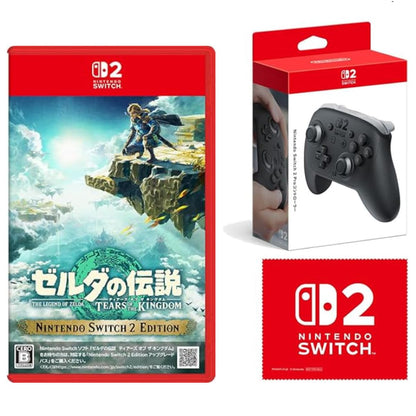 ドンキーコング バナンザ -Switch2 ＆【任天堂純正品】Nintendo Switch 2 Proコントローラー 【Amazon.co.jp限定】特典 Nintendo Switch 2 ロゴデザイン マイクロファイバークロス 同梱