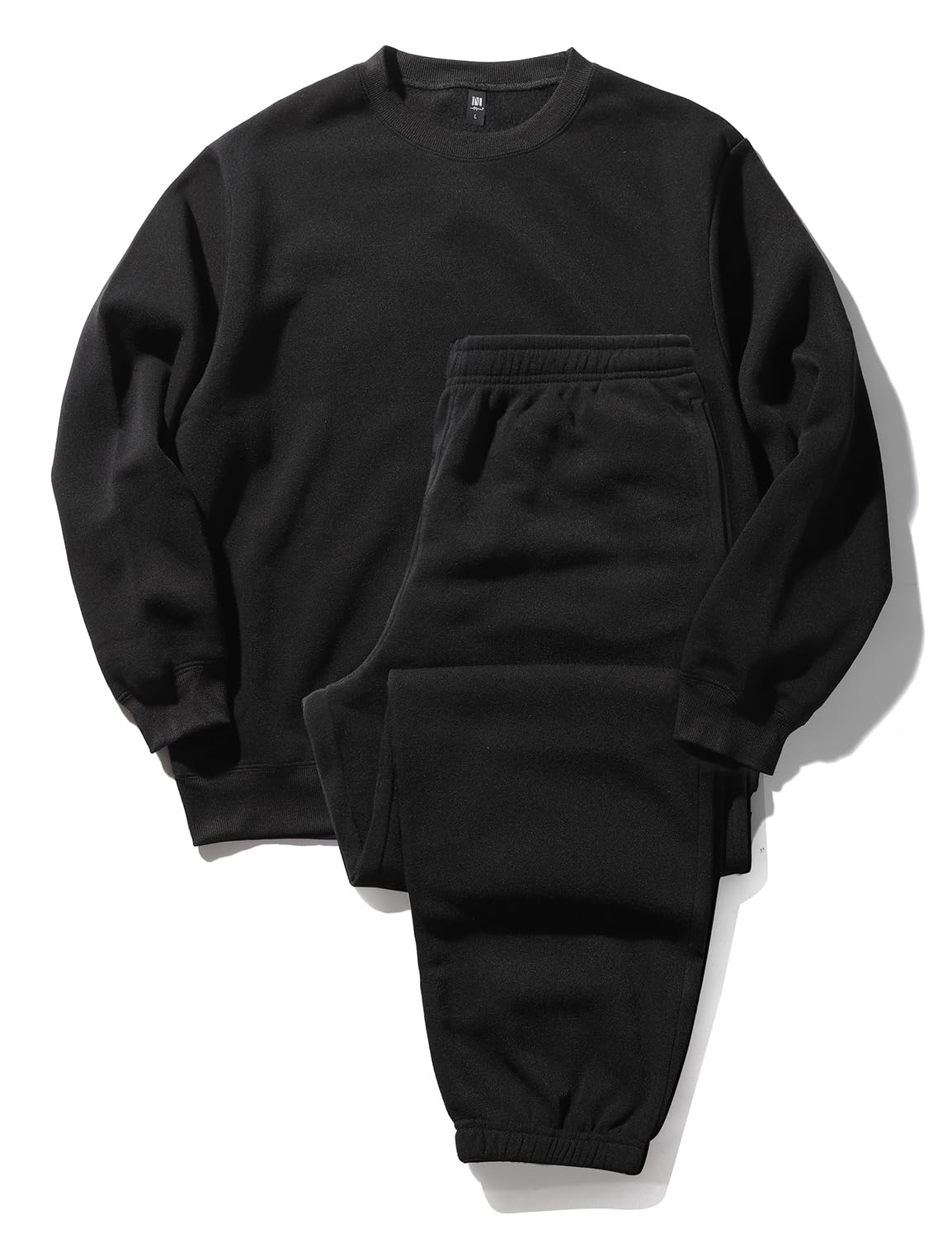 [Nutopia] スウェット 裏起毛 パジャマ メンズ 上下セット 秋冬 ルームウェア ゆったりシルエット 男女兼用 ペアパジャマ 部屋着 セットアップ 防寒 柔らか 裏フリース チャコール ライトグレー 1P/2P/3P