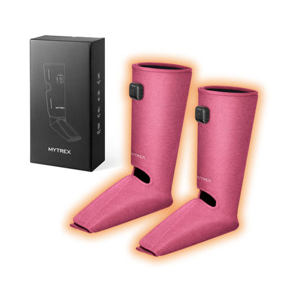 MYTREX マイトレックス RAKUNO FIT PLUS 足 ふくらはぎ 足裏 足先 足首 空気圧 温熱 ふくらはぎケア 足ケア Type-C充電式 コードレス 3段階温熱 トリプル極揉ポンプ もみコース3種 5段階レベル調整 運動後/座り仕事/立ち仕事/長時間の歩きなどに男女適用 母の日 父の日 敬老日 誕生日 プレゼント ギフト ラクーノ フィット プラス MT-RFP-25BG (ベージュ2個セット)