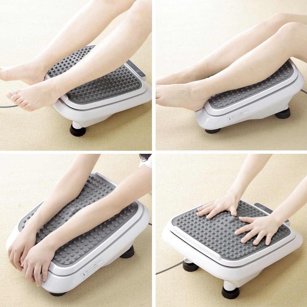 New Footwell MD1800S Foot Vibration Massager with Vinyl Cover (White)