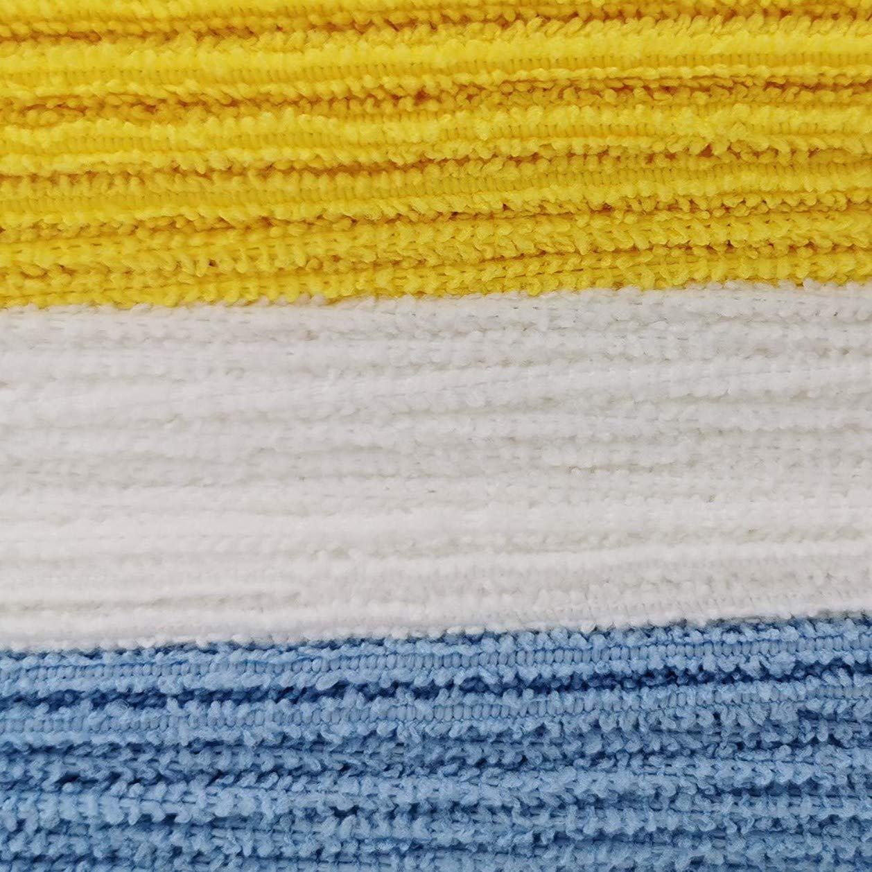 Amazon Basics Microfiber Cleaning Cloths, Thin, Car Wash Wipes, 24 Pack, Blue, White, Yellow, 15.7 x 11.8 inches (40 x 30 cm)