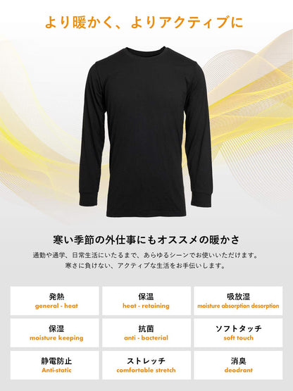 [fun.] Teijin Warm Inner Tights, 3-Piece Set, For Men, WARMACTIVE Thermal Warming Tights