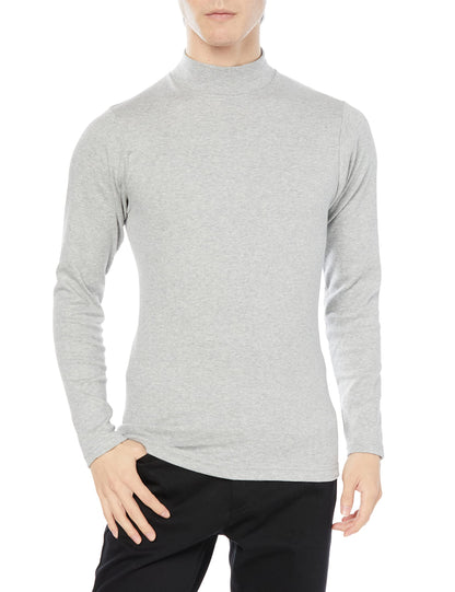 Hanes HM4-Q507A Men's Long T-Shirt, Warm Inner, Cold Protection, Thick Inner High Neck Shirt, Long Sleeve, Warm, 100% Cotton, Long Sleeve Shirt