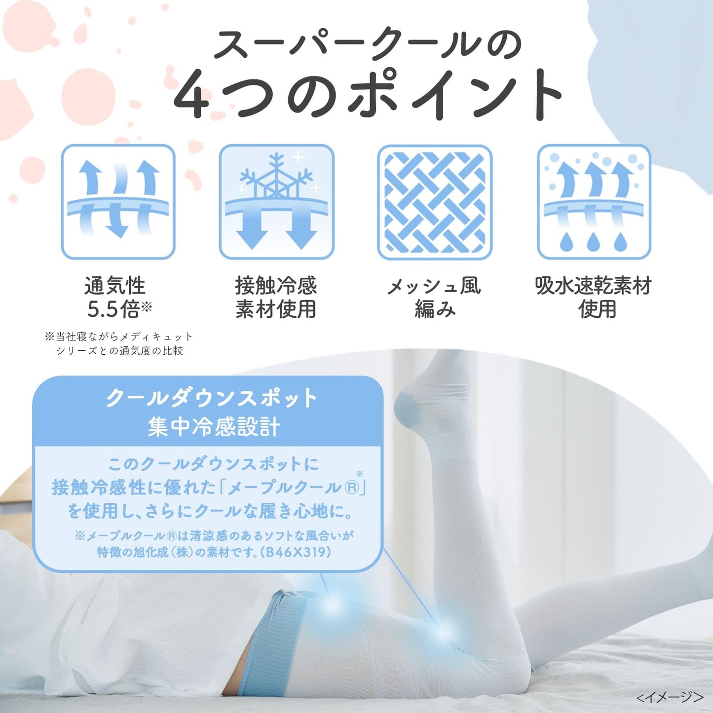 Medikutto Compression Socks, Full Leg, Thigh EX, High Pressure Type, M + Bonus