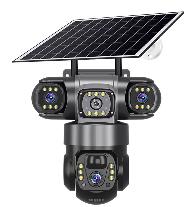 V380Pro トリプルレンズ防犯カメラ 600万画素・トリプルスクリーン表示｜Wi-Fi対応 ホームセキュリティカメラ 1台で“3方向”を同時監視。 高画質600万画素のトリプルレンズ搭載で、死角のないホームセキュリティを実現。 アプリ連動で外出先からでも家の様子を確認できる、次世代スマート防犯カメラです。