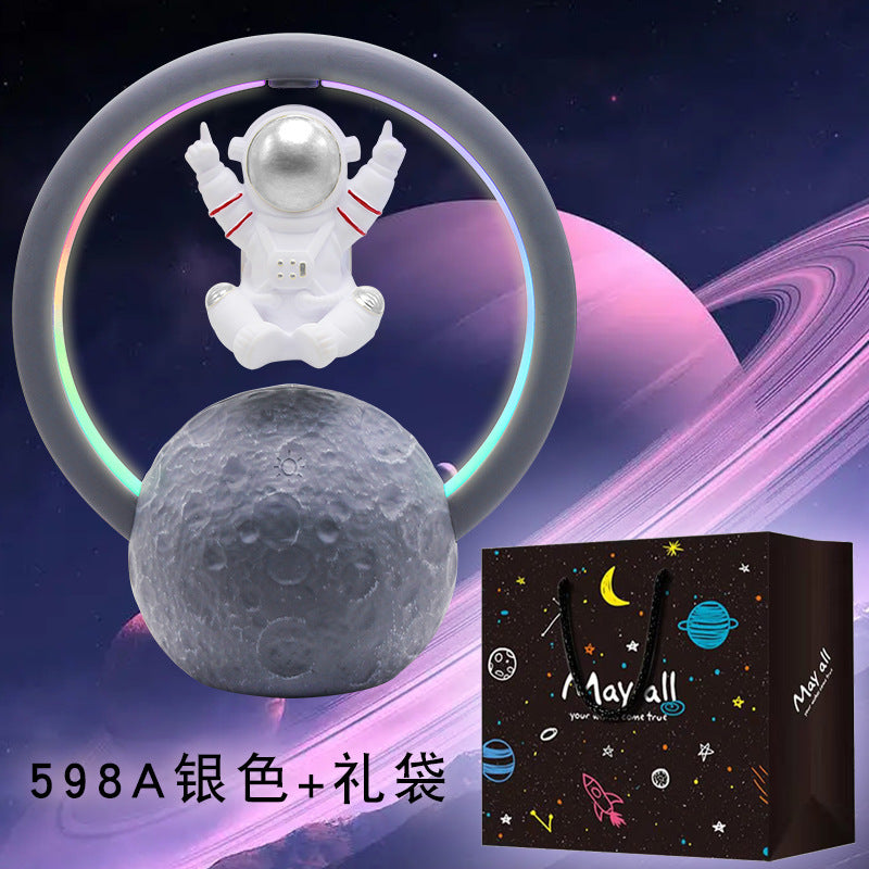 🪐 浮遊する宇宙飛行士スピーカー – 音と光の未来体験！