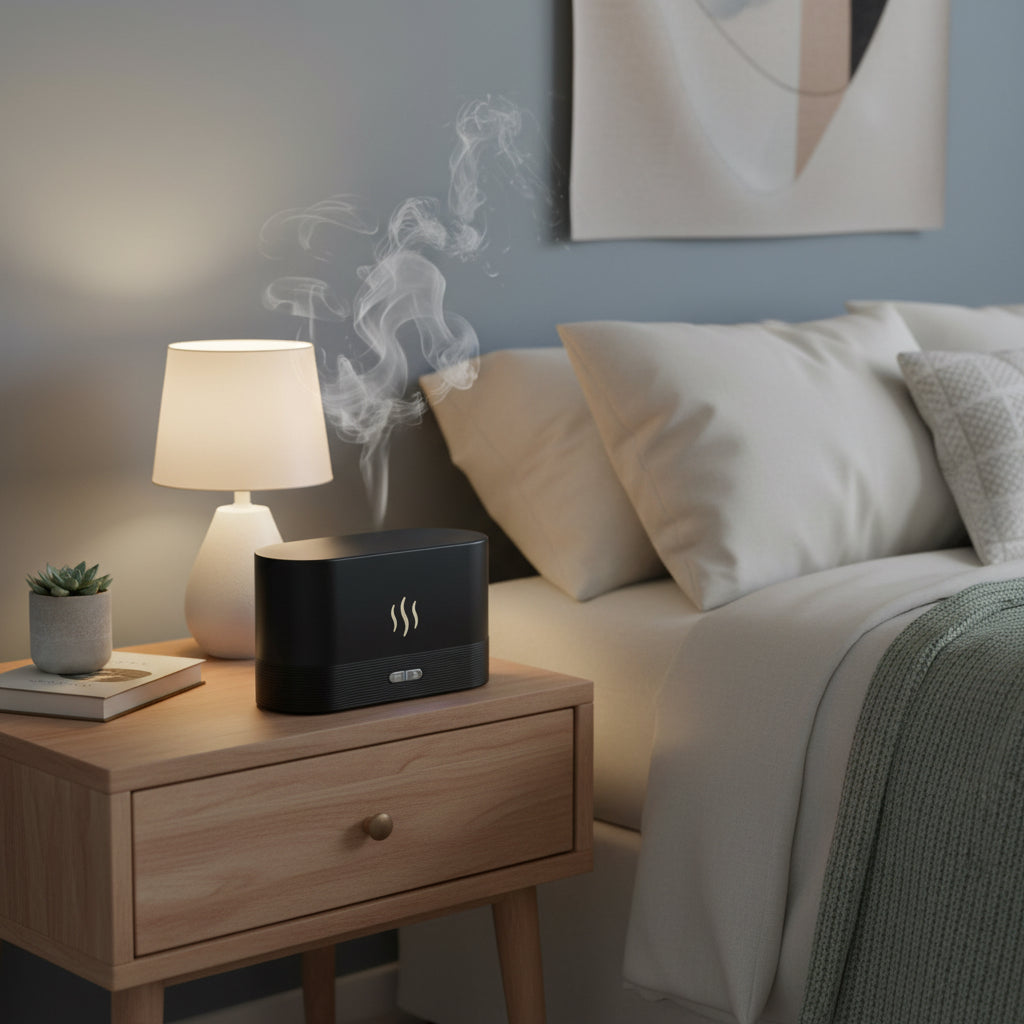 クリエイティブシミュレーション炎アロマセラピーマシン加湿器アロマセラピー雰囲気ランプベッドルームリビングルーム車