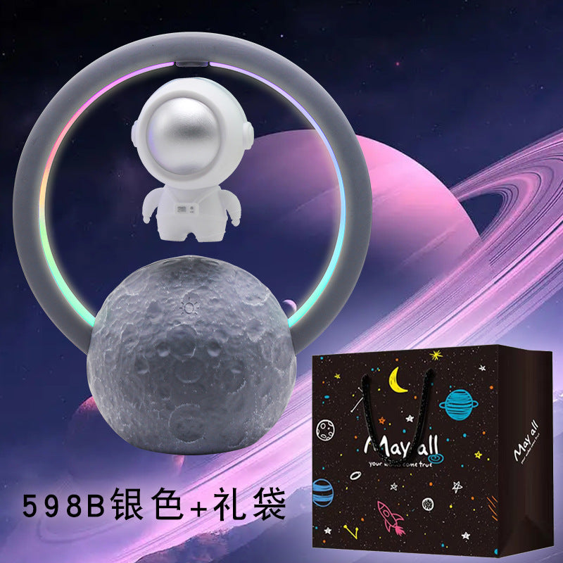 🪐 浮遊する宇宙飛行士スピーカー – 音と光の未来体験！