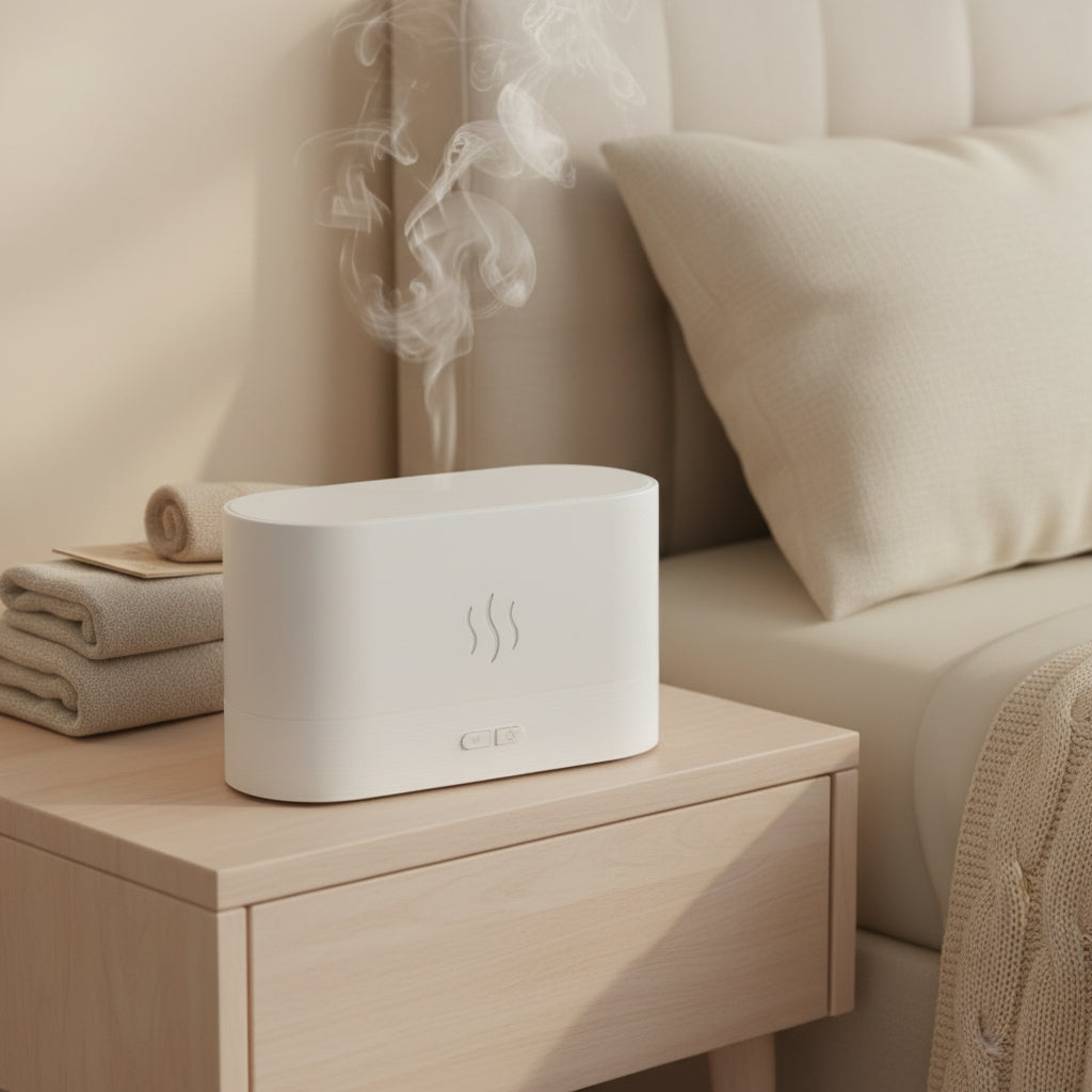 クリエイティブシミュレーション炎アロマセラピーマシン加湿器アロマセラピー雰囲気ランプベッドルームリビングルーム車