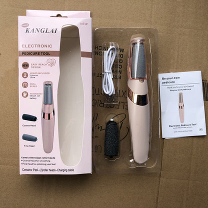 死んだ皮膚と角質を除去するための新しい自動電動フットグラインダーペディキュアフットグラインドストーンヒールホームラビングフットスキンペディキュア