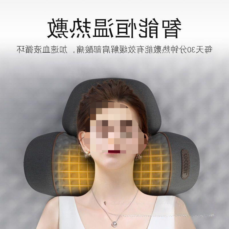 温熱・牽引・マッサージ機能付き 颈椎サポート枕｜睡眠時の頸椎ケア・スパインアライメント・メーカー直販モデル “寝ている間に首を整える。” 頸椎を守りながら睡眠の質を高めるために設計された、 温熱 × 牽引 × マッサージ の多機能ネックケア枕です。 日々の首の負担をやわらげ、翌朝の軽さを実感できます。