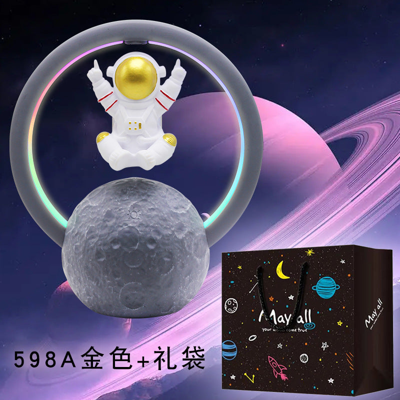 🪐 浮遊する宇宙飛行士スピーカー – 音と光の未来体験！