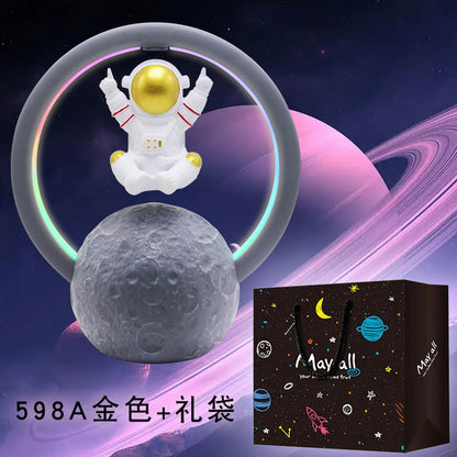 🪐 浮遊する宇宙飛行士スピーカー – 音と光の未来体験！