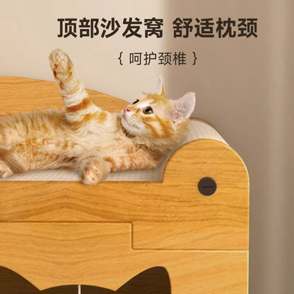猫の引っ掻き板、猫のベッド、四季、普遍的な耐摩耗性、パン粉を落としにくい、垂直の猫の爪板、傷に強い猫小屋のソファ、傷防止のおもちゃ