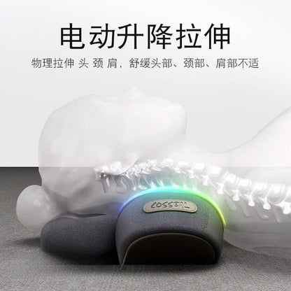 温熱・牽引・マッサージ機能付き 颈椎サポート枕｜睡眠時の頸椎ケア・スパインアライメント・メーカー直販モデル “寝ている間に首を整える。” 頸椎を守りながら睡眠の質を高めるために設計された、 温熱 × 牽引 × マッサージ の多機能ネックケア枕です。 日々の首の負担をやわらげ、翌朝の軽さを実感できます。