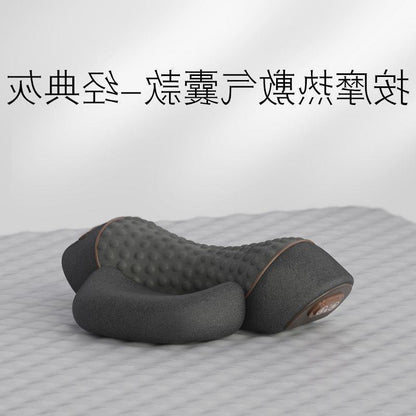 温熱・牽引・マッサージ機能付き 颈椎サポート枕｜睡眠時の頸椎ケア・スパインアライメント・メーカー直販モデル “寝ている間に首を整える。” 頸椎を守りながら睡眠の質を高めるために設計された、 温熱 × 牽引 × マッサージ の多機能ネックケア枕です。 日々の首の負担をやわらげ、翌朝の軽さを実感できます。