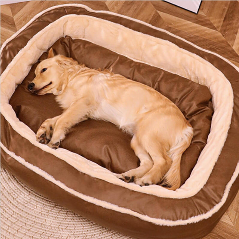 大型犬小屋冬の暖かい犬用ベッド四季ユニバーサル犬用マット暖かい睡眠パッド