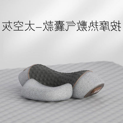 温熱・牽引・マッサージ機能付き 颈椎サポート枕｜睡眠時の頸椎ケア・スパインアライメント・メーカー直販モデル “寝ている間に首を整える。” 頸椎を守りながら睡眠の質を高めるために設計された、 温熱 × 牽引 × マッサージ の多機能ネックケア枕です。 日々の首の負担をやわらげ、翌朝の軽さを実感できます。