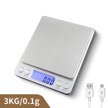 Beiyue i2000 ステンレス製 キッチンスケール 0.1g単位で測れる高精度 × 多用途ミニ電子スケール