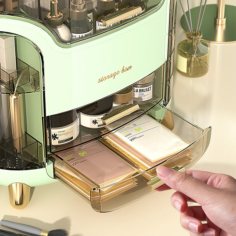 軽い高級化粧品収納ボックスガラス