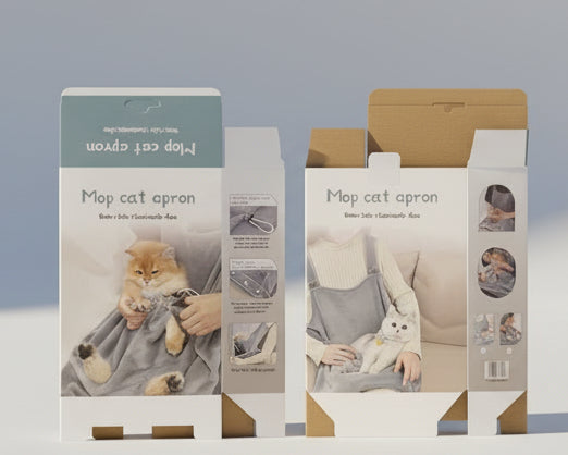 毛だらけにならずに、愛猫を思いきり抱きしめられるエプロン