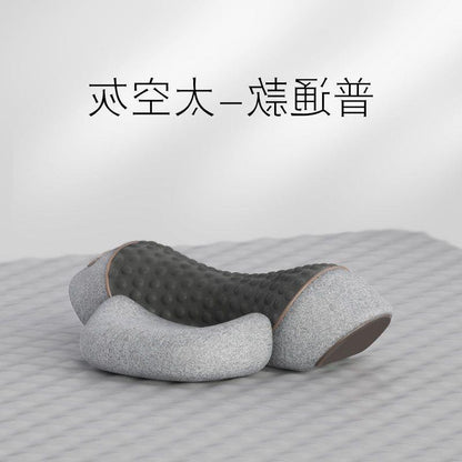 温熱・牽引・マッサージ機能付き 颈椎サポート枕｜睡眠時の頸椎ケア・スパインアライメント・メーカー直販モデル “寝ている間に首を整える。” 頸椎を守りながら睡眠の質を高めるために設計された、 温熱 × 牽引 × マッサージ の多機能ネックケア枕です。 日々の首の負担をやわらげ、翌朝の軽さを実感できます。