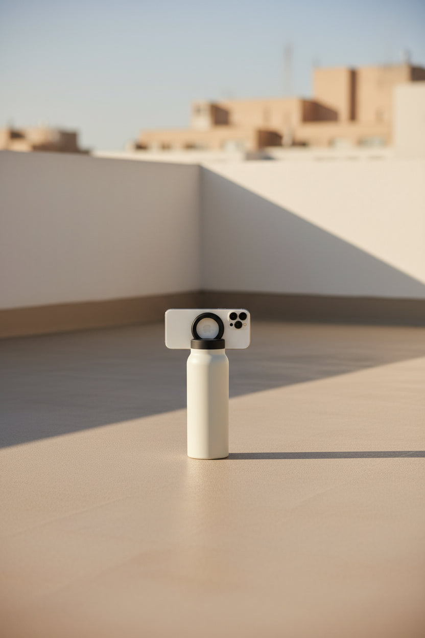 磁気スマホスタンド付き スポーツ用ステンレス製保温・保冷ボトル 大容量 × 最高のパフォーマンス