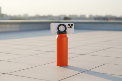 磁気スマホスタンド付き スポーツ用ステンレス製保温・保冷ボトル 大容量 × 最高のパフォーマンス