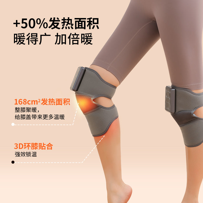 🦵 電熱式 膝温熱マッサージャー｜スマート加熱・ホットコンプレッサー・関節ケア・冷え対策・痛み緩和 “冷え・痛み・こわばり” に悩む膝を、深部から優しく温めてケア。 マッサージ × 温熱のWアプローチで、 日常の負担を軽減する スマート膝温熱マッサージャー です。